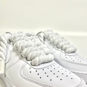 Rope Air Force 1 - Pure White - No Sauce The Plug