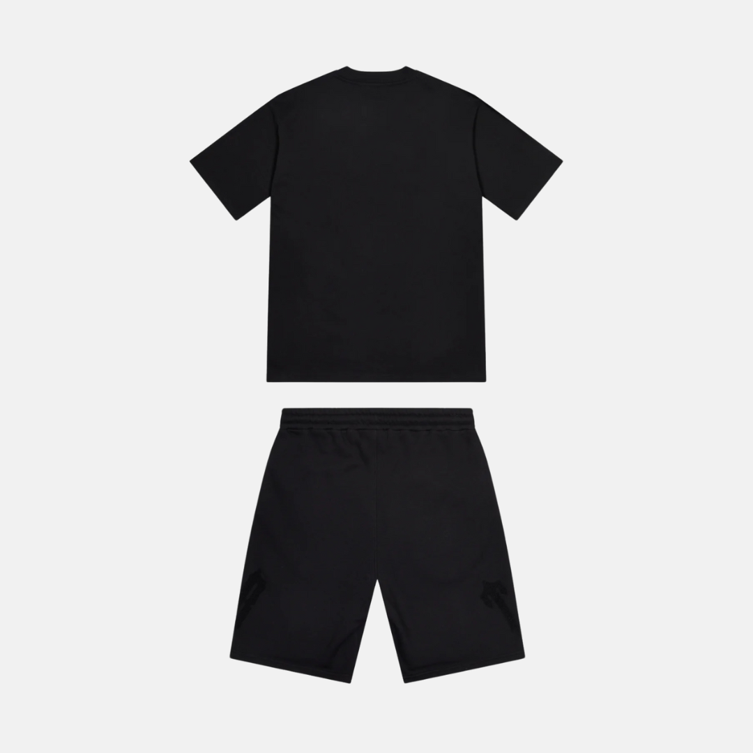 Trapstar Irongate Arched 2.0 Short Set - Black/Candy - No Sauce The Plug