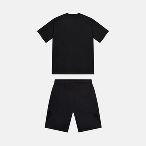 Trapstar Irongate Arch T-Shirt & Shorts Set - Black/Pink - No Sauce The Plug