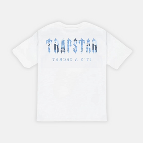 Trapstar Decoded T-Shirt - White/Blue Camo V2 - No Sauce The Plug