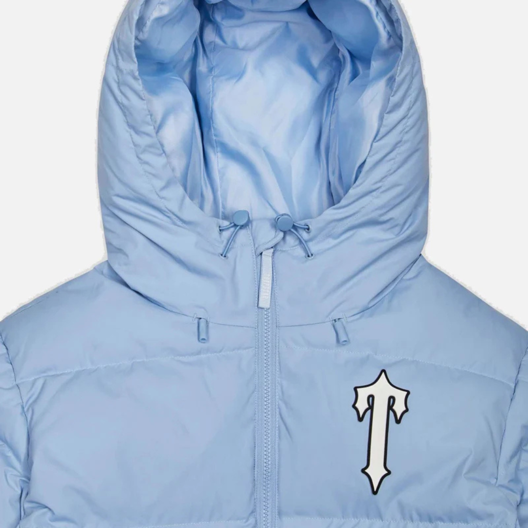 Trapstar Irongate Hooded Arch Puffer - Ice Blue