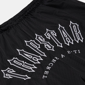 Trapstar Irongate Arch It's a Secret Basketball Shorts - Black/White - No Sauce The Plug