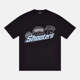 Trapstar Shooters T-Shirt - Black/Blue - No Sauce The Plug