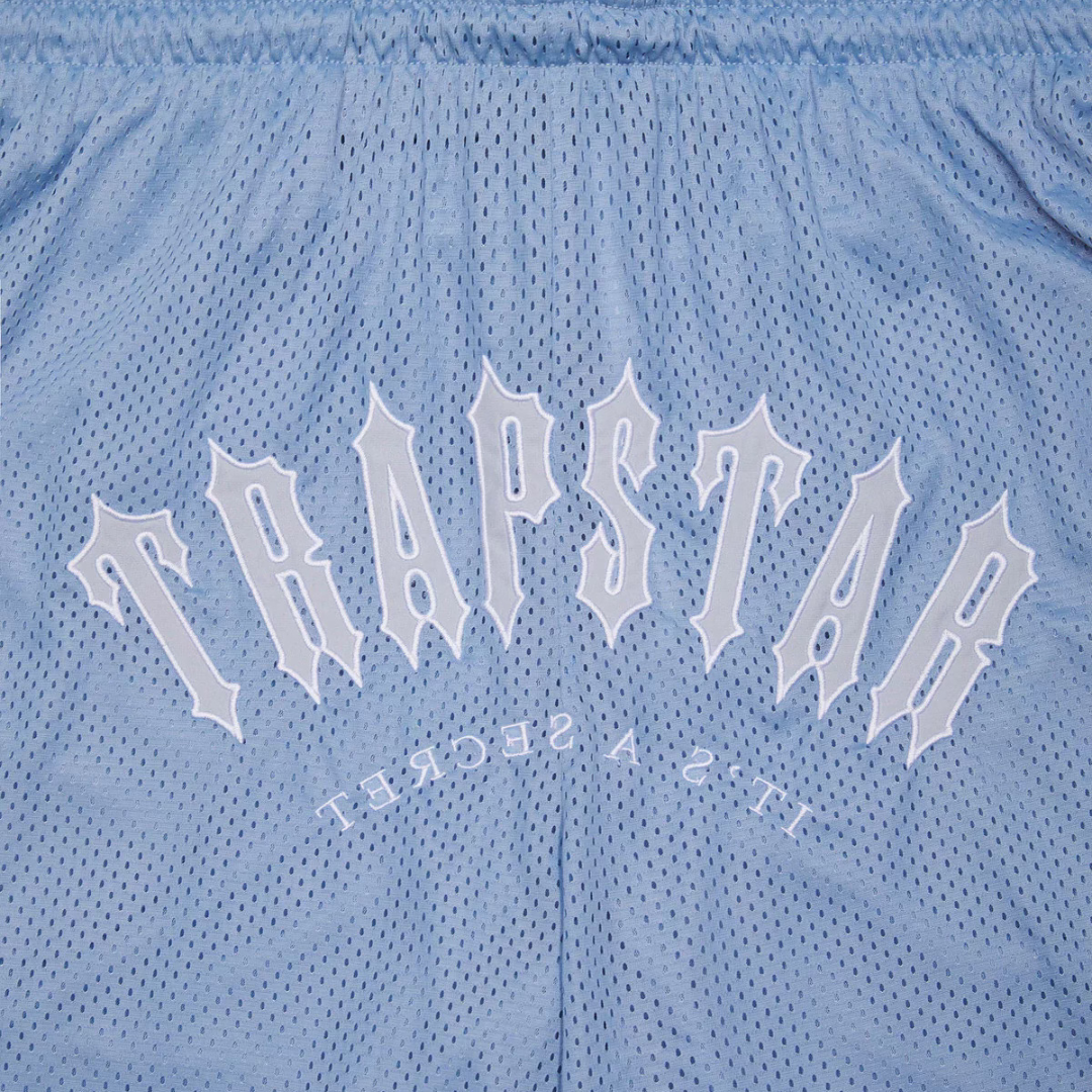 Trapstar Irongate Arch It's a Secret Basketball Shorts - Blue - No Sauce The Plug