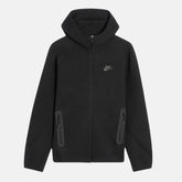 Nike Tech Fleece Hoodie - Black (4th Gen - New Season) - No Sauce The Plug