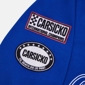Carsicko Racing Club Hoodie - Blue - No Sauce The Plug