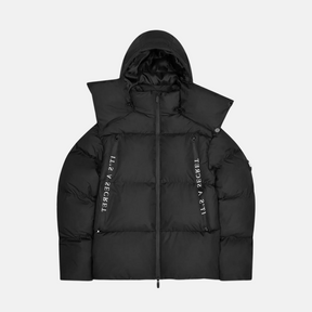 Trapstar x Awful Lot of Cough Syrup Hooded Puffer - Black - No Sauce The Plug