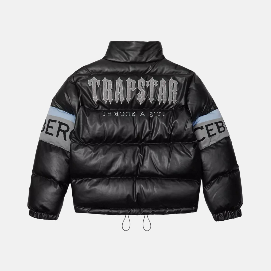 Trapstar x Iceberg Puffer Jacket - Black - No Sauce The Plug