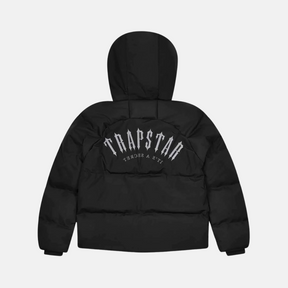 Trapstar Irongate AW23 Hooded Puffer Jacket - Black - No Sauce The Plug