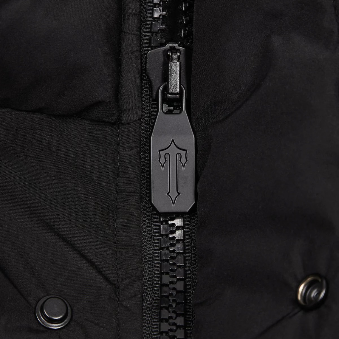Trapstar Irongate AW23 Hooded Puffer Jacket - Black - No Sauce The Plug