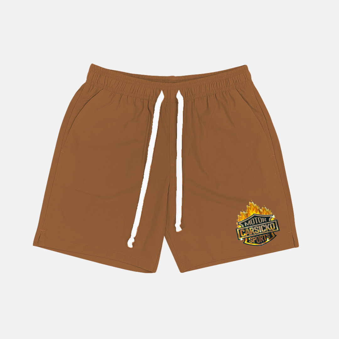 Carsicko Windbreaker Shorts - Brown