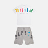 Trapstar Irongate Arched 2.0 Short Set - White/Candy - No Sauce The Plug