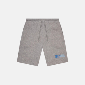 Trapstar Chenille Decoded T-Shirt & Shorts Set - White/Grey/Blue - No Sauce The Plug