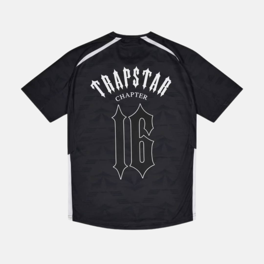 Trapstar X Clavish Chapter 16 Irongate Football Jersey - Black - No Sauce The Plug