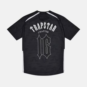 Trapstar X Clavish Chapter 16 Irongate Football Jersey - Black - No Sauce The Plug