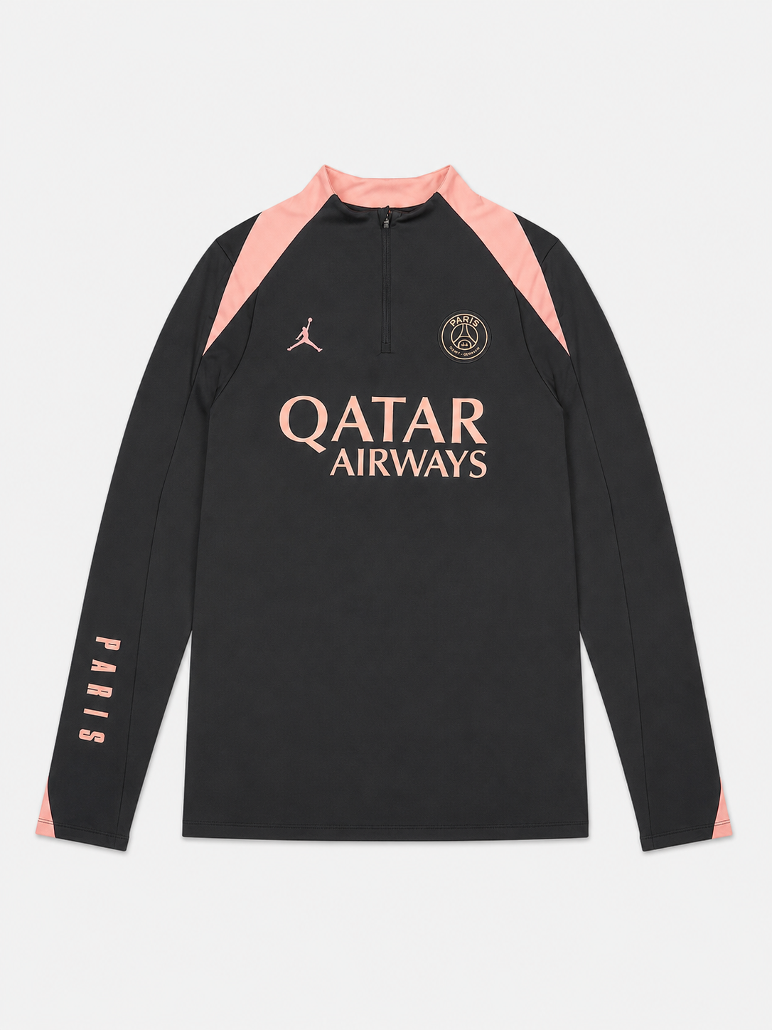 PSG x Jordan FIT Drill Top - Black/Pink