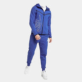 Nike Tech Fleece Set - Graphic Print Royal Blue (3rd Gen) - No Sauce The Plug