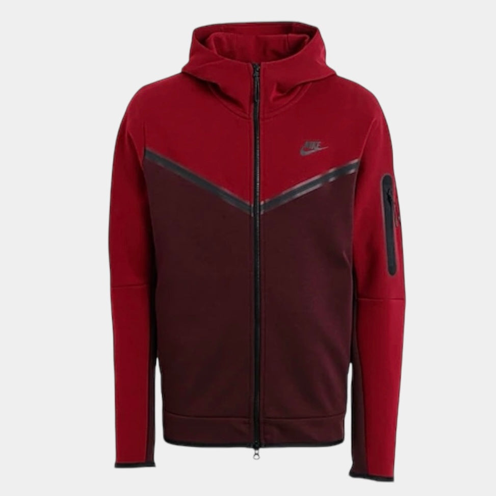 Nike Tech Fleece Hoodie - Bordeux (3rd Gen) - No Sauce The Plug