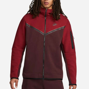 Nike Tech Fleece Hoodie - Bordeux (3rd Gen) - No Sauce The Plug