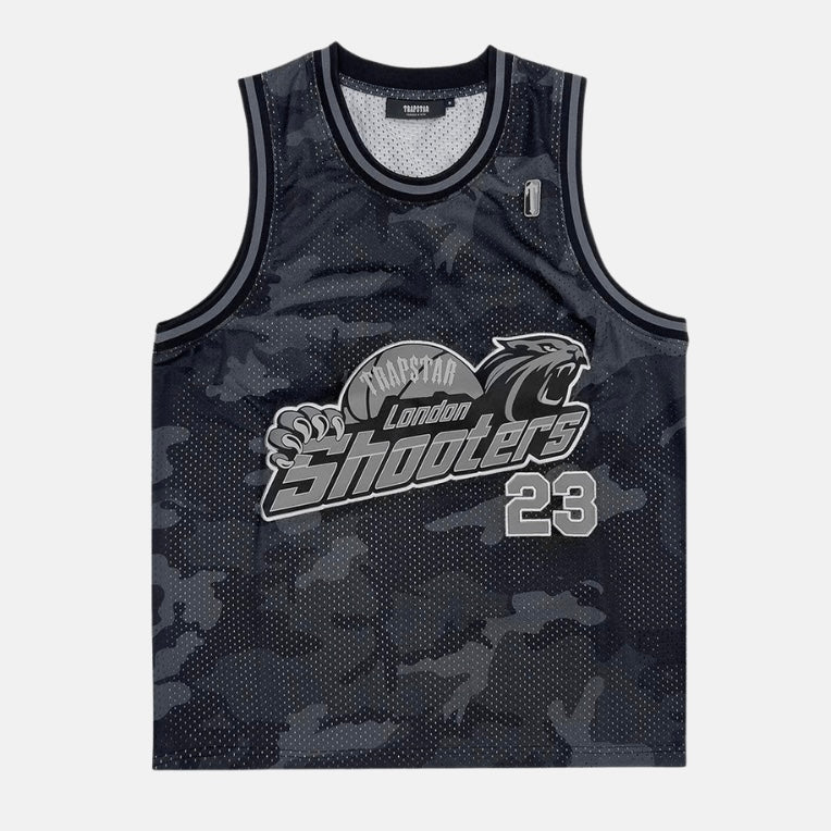 Trapstar Shooters Basketball Vest - Black Camo - No Sauce The Plug