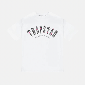 Trapstar Arched T-Shirt - White/Pink camo - No Sauce The Plug