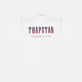 Trapstar Decoded T-Shirt - White/Red Gradient - No Sauce The Plug