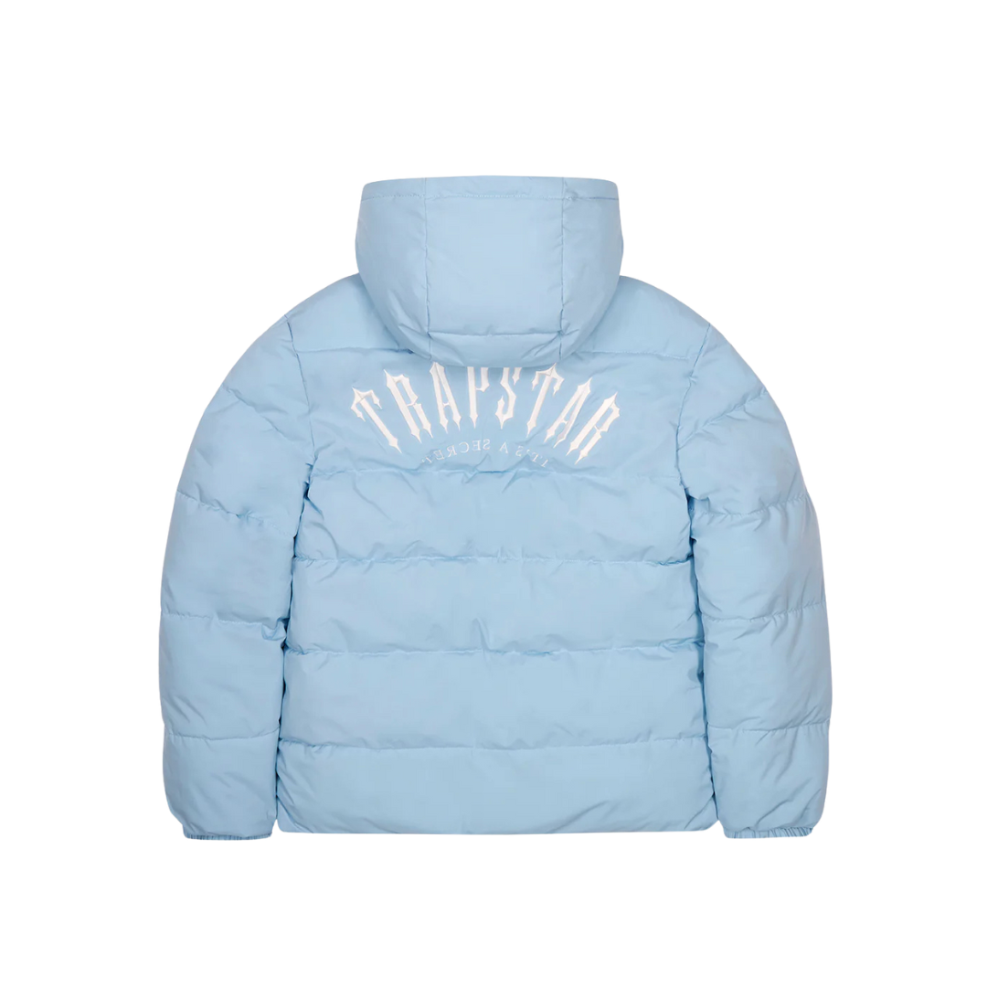 Trapstar Irongate Arch Reversible Puffer Jacket - Black / Light Blue