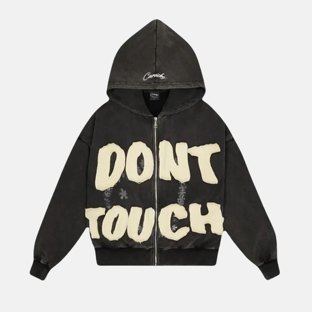 Carsicko Dont Touch Hoodie - Washed Black - No Sauce The Plug