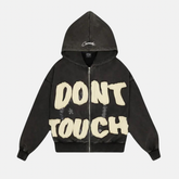 Carsicko Dont Touch Hoodie - Washed Black - No Sauce The Plug