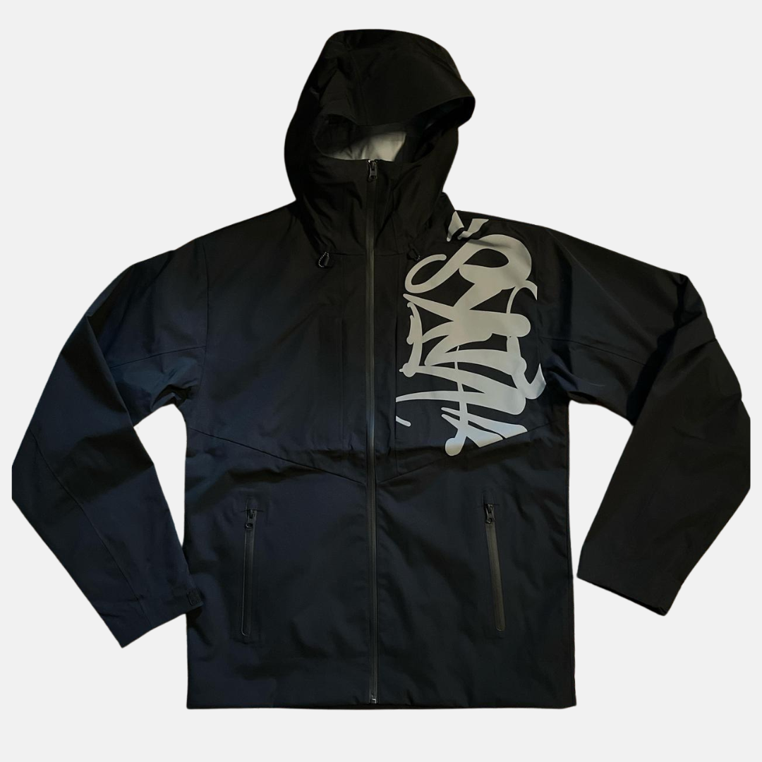 Syna Windbreaker Jacket - Black/Grey