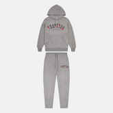 Trapstar Arched Irongate Tracksuit - Grey/Red Camo - No Sauce The Plug