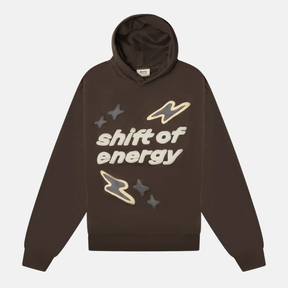 Broken Planet Shift Of Energy Hoodie - Dark Brown - No Sauce The Plug