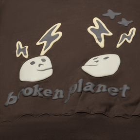 Broken Planet Shift Of Energy Hoodie - Dark Brown - No Sauce The Plug