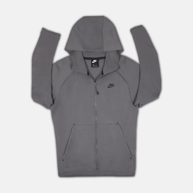 Nike Tech Fleece Hoodie - Gun Smoke Grey (2nd Gen - Old Season)
