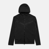 Nike Tech Fleece Hoodie - Black (3rd Gen) - No Sauce The Plug