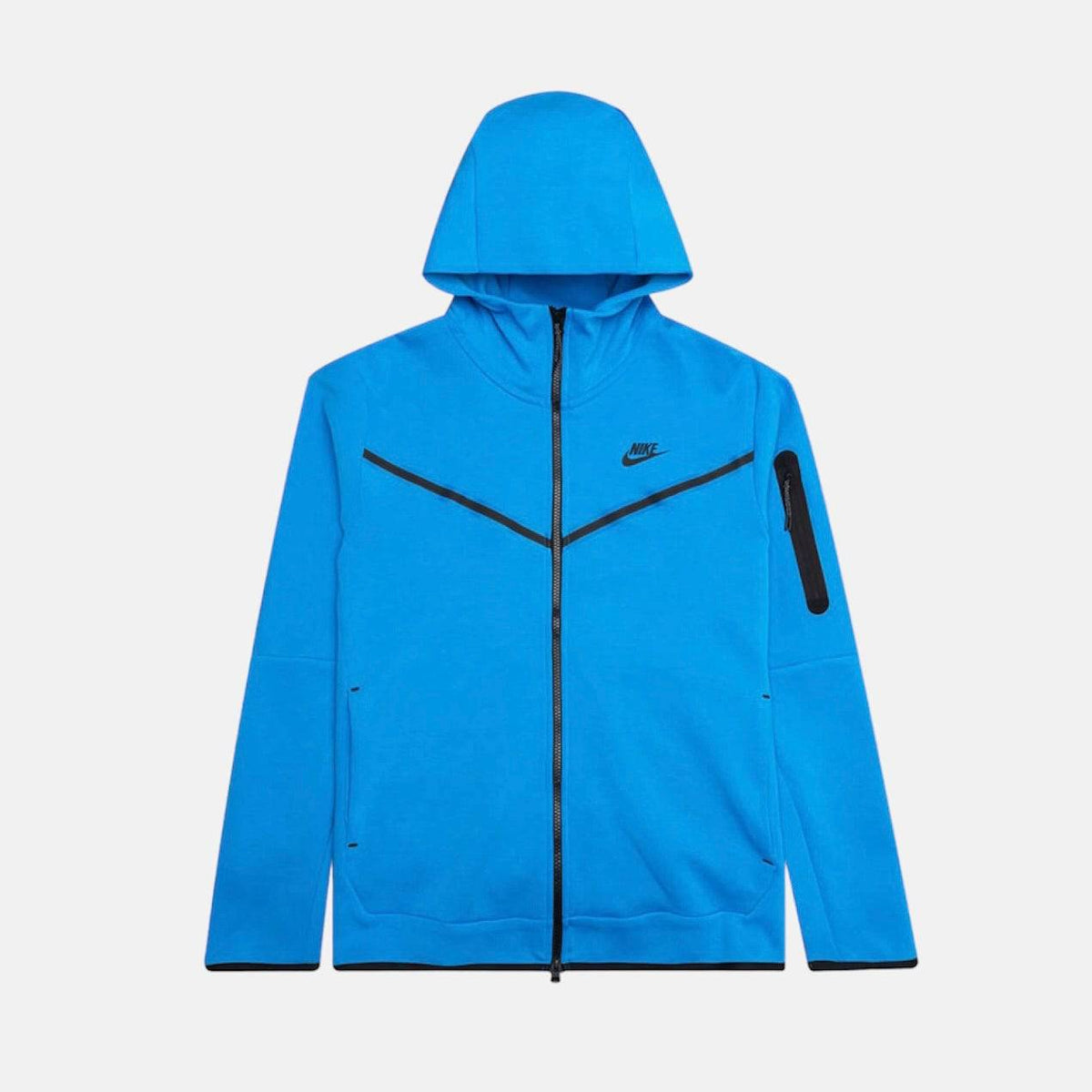 Nike Tech Fleece Hoodie - Signal Blue (3rd Gen) - No Sauce The Plug