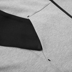 Nike Tech Fleece Hoodie - Black & Light Grey (2nd Gen) - No Sauce The Plug
