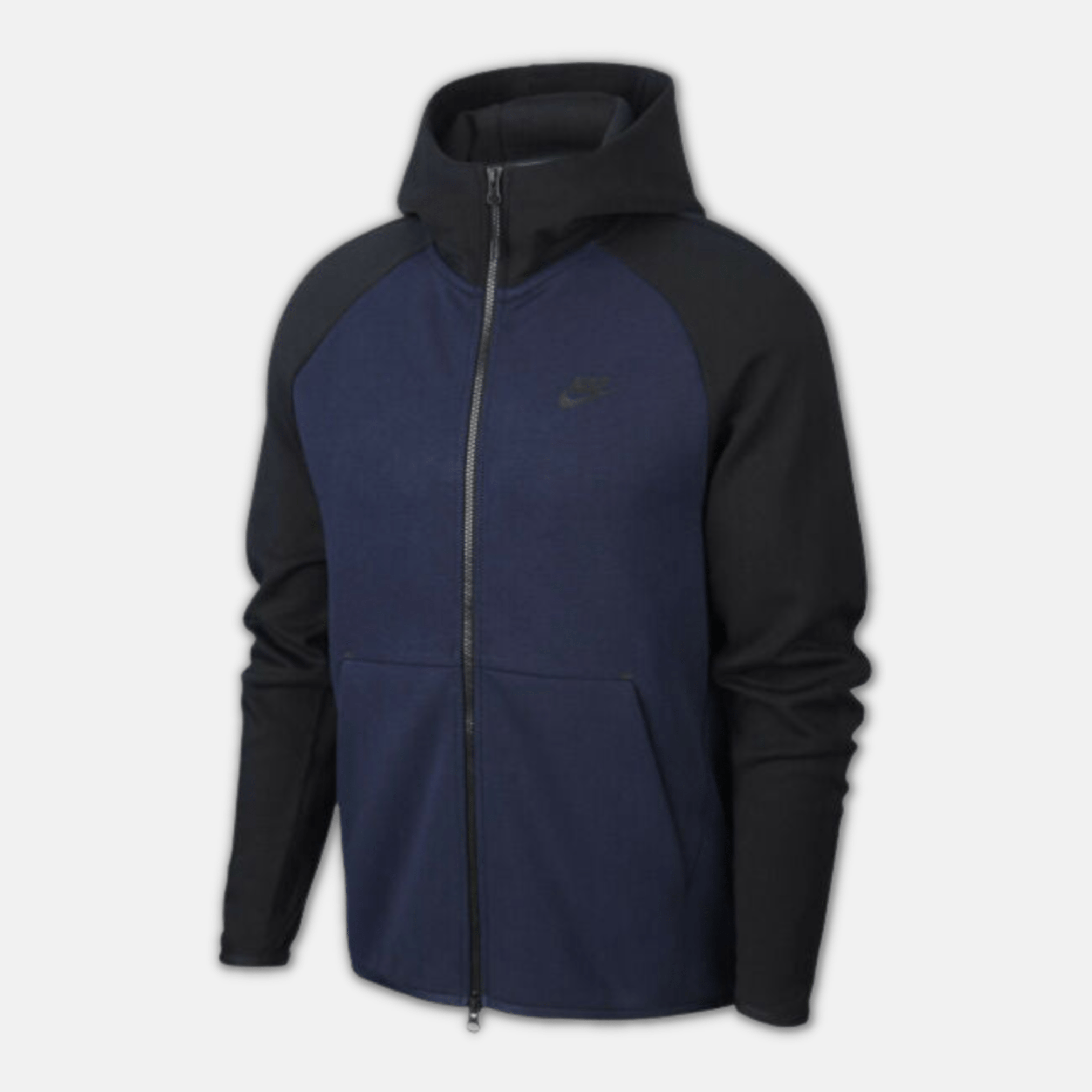 Nike Tech Fleece Hoodie - Black & Navy (2nd Gen - Old Season) | No ...