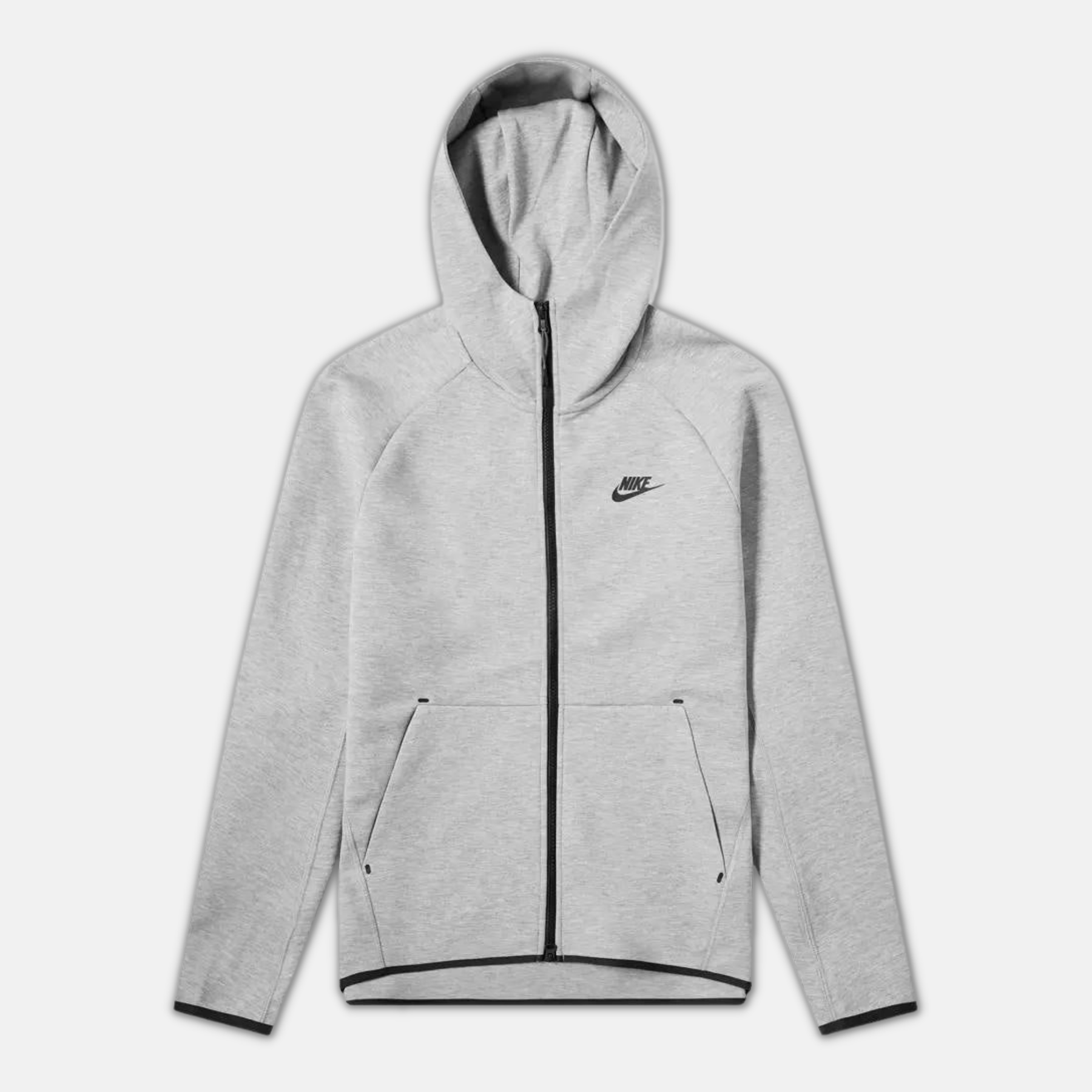 Nike Tech Fleece Hoodie Light Grey 2nd Gen No Sauce The Plug