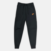 Nike Tech Fleece Joggers - Black, Dark Smoke Grey & Safety Orange (New Season) - No Sauce The Plug