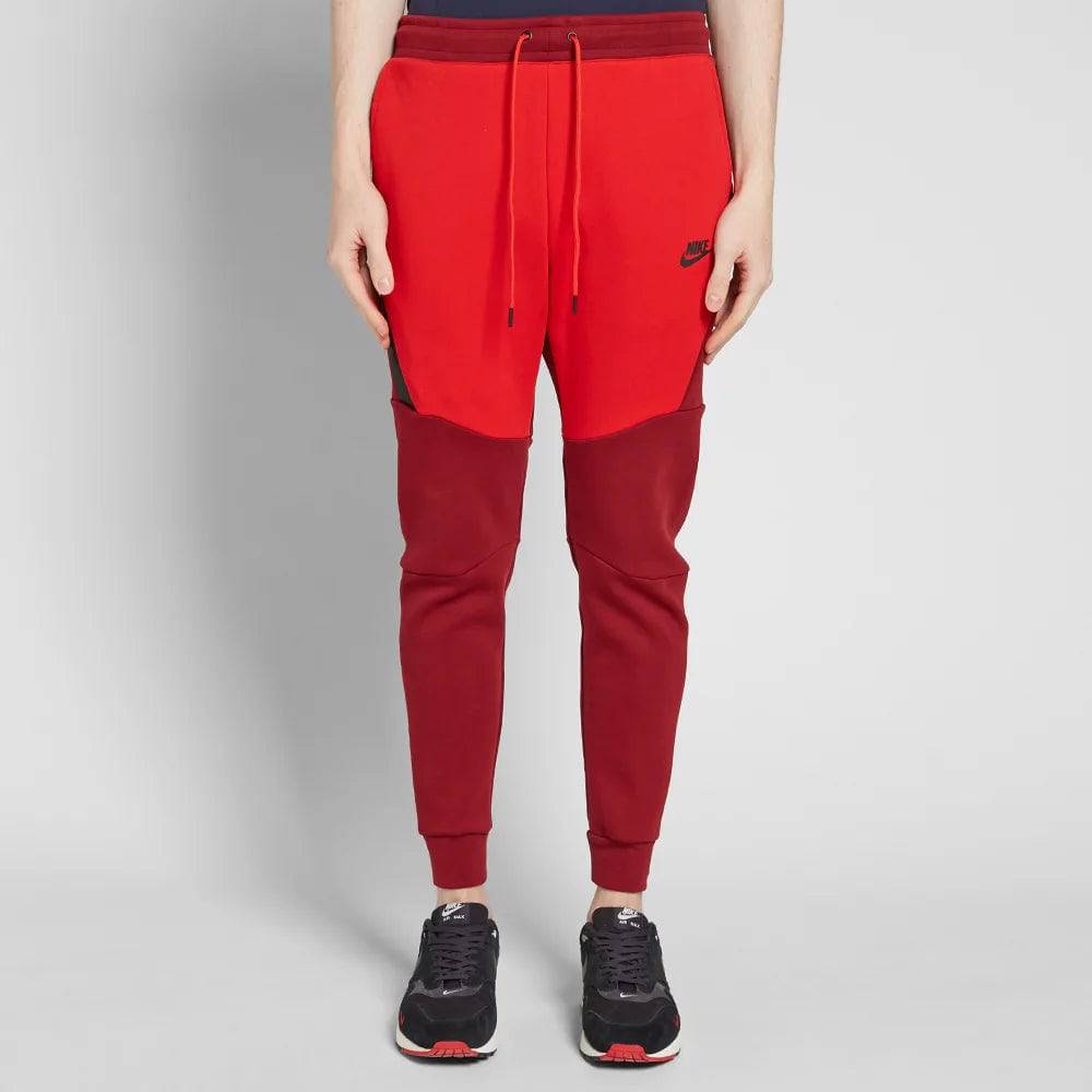 Nike Tech Fleece Joggers - Two Tone Red (Old Season) - No Sauce The Plug