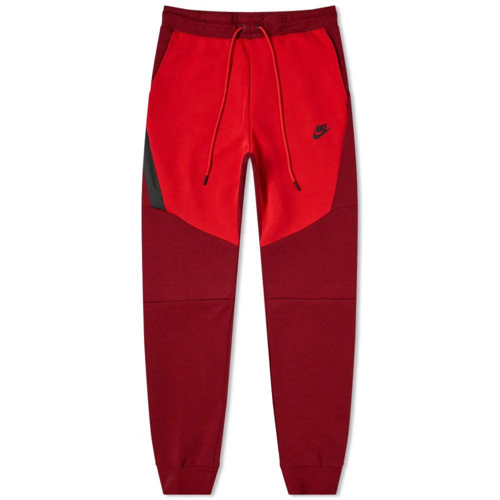 Nike Tech Fleece Joggers - Two Tone Red (Old Season) - No Sauce The Plug