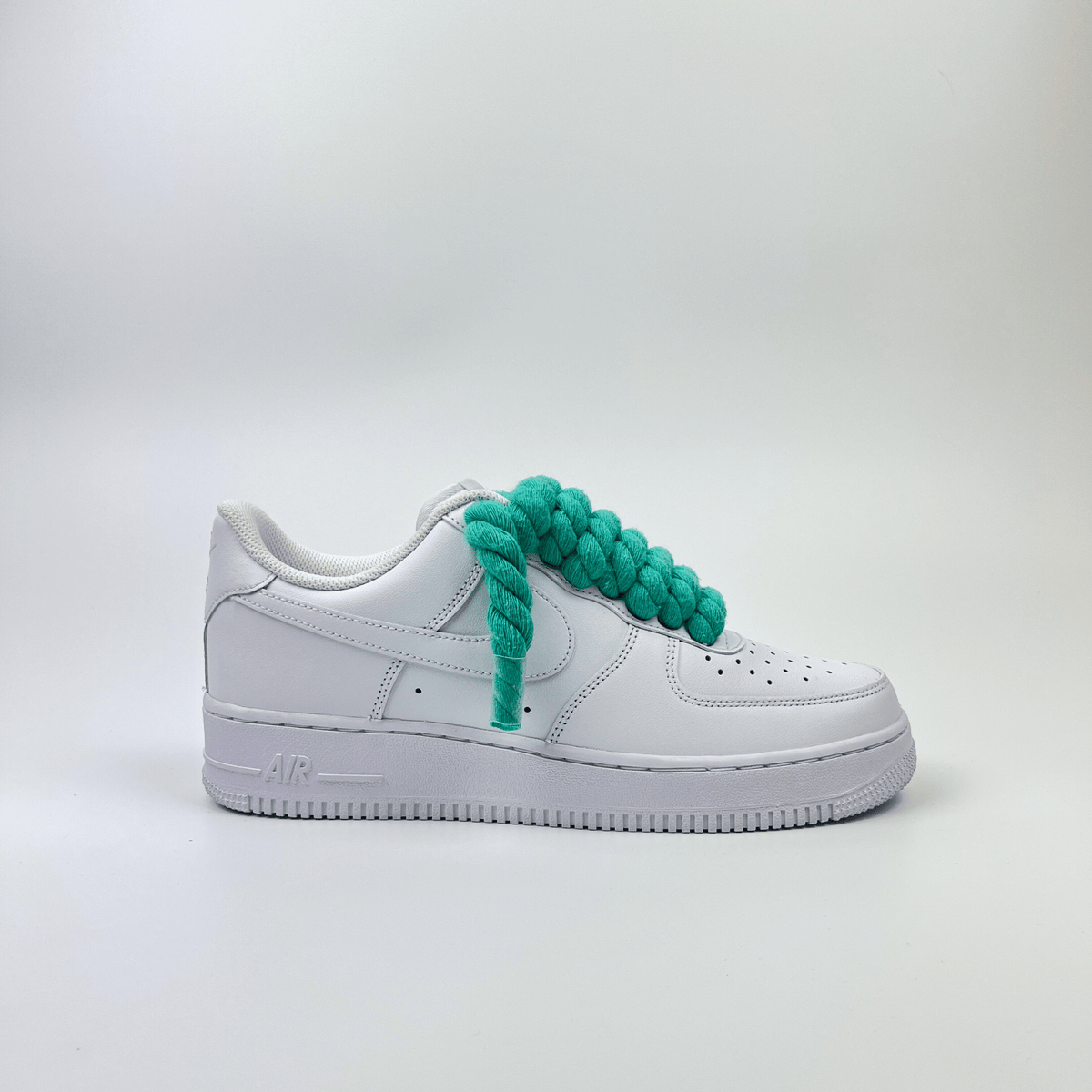 Rope Air Force 1 - Teal - No Sauce The Plug