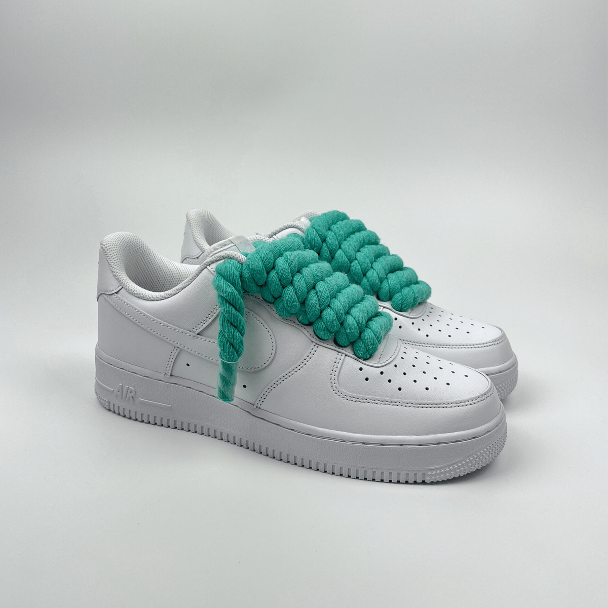 Rope Air Force 1 - Teal - No Sauce The Plug