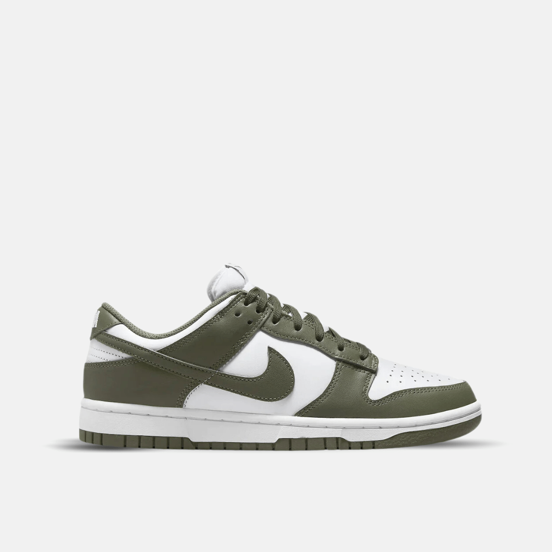 NIKE DUNK LOW - WHITE/OLIVE - No Sauce The Plug
