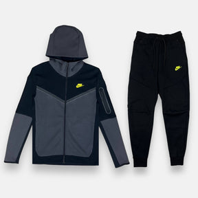 Nike Tech Fleece Set Black, Anthracite Volt (3rd Gen Old