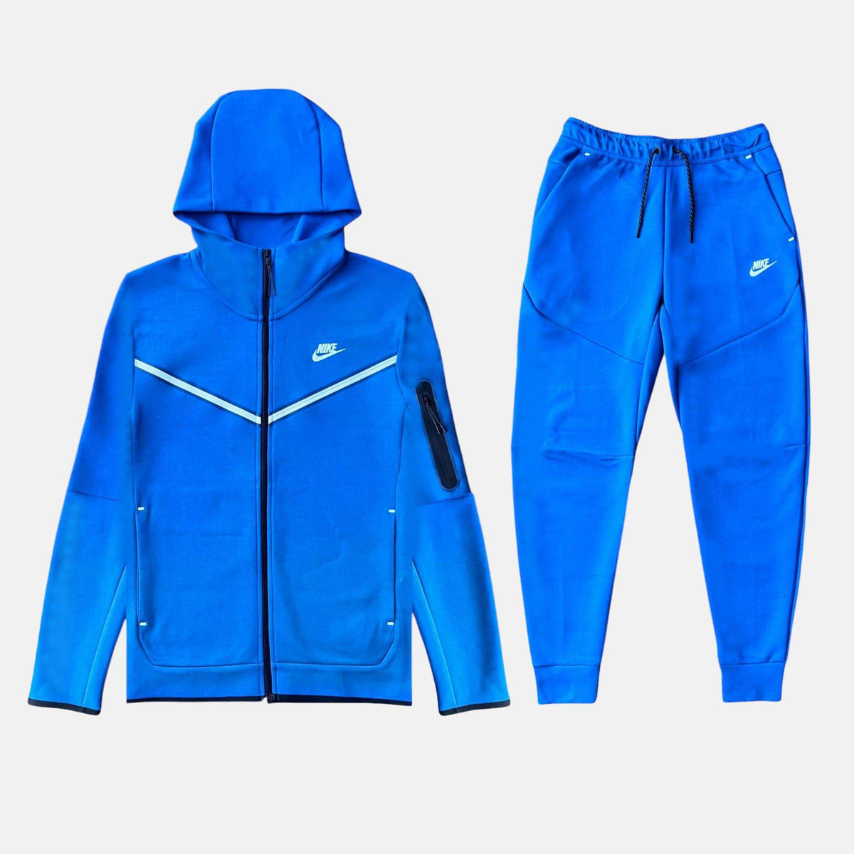 Nike Tech Fleece Set - Marina Blue (3rd Gen) - No Sauce The Plug