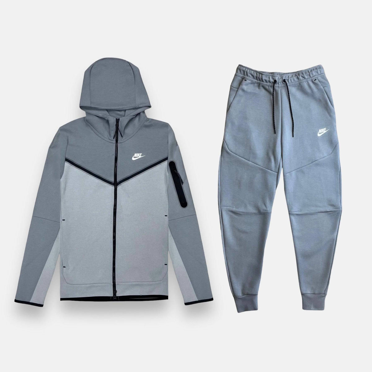 Nike Tech Fleece Set - Particle Grey (3rd Gen) - No Sauce The Plug