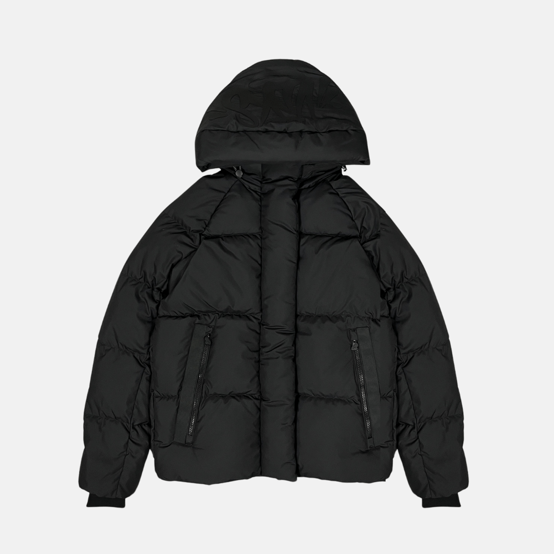 Syna Double Hood Jacket - Black/Green