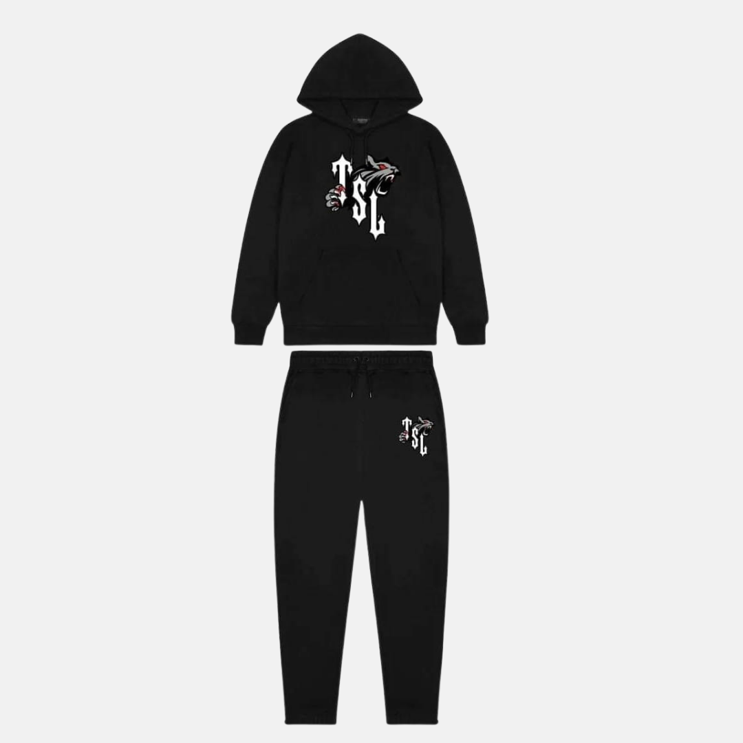Trapstar TSL Shooters Tracksuit - Black/Red Edition